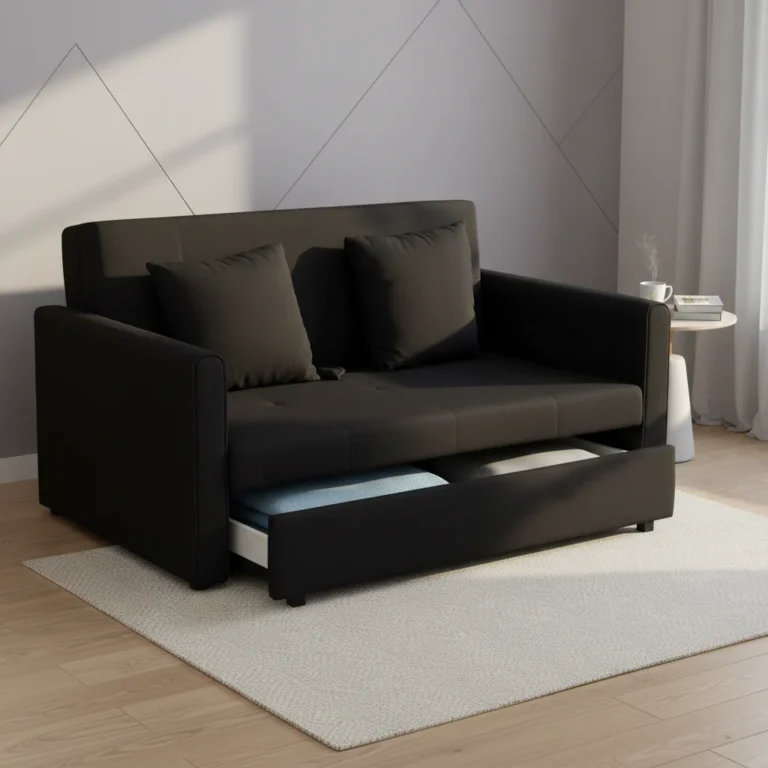 HOMCOM sofá cama con arcón gris carbón — 833-728CG · Gris carbón